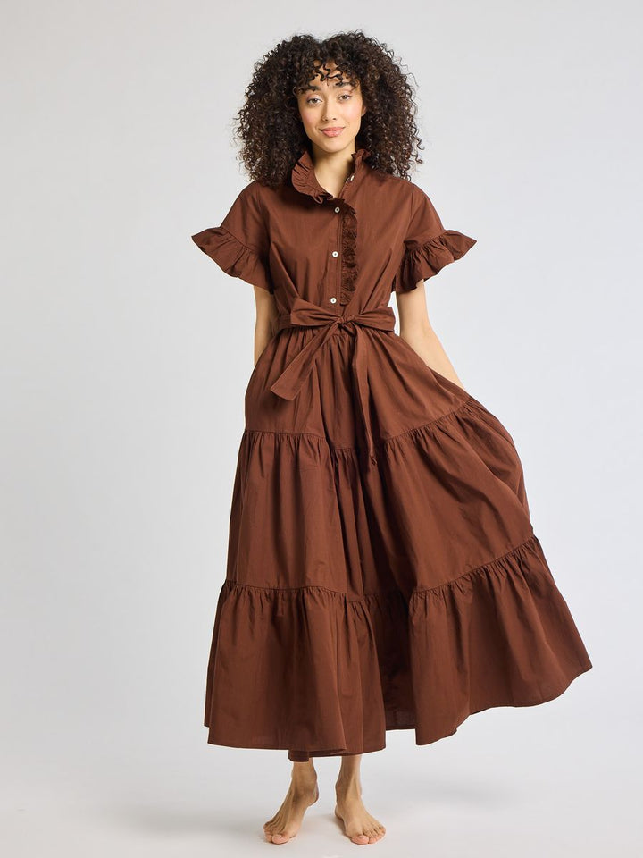 Victoria Dress in Chocolate