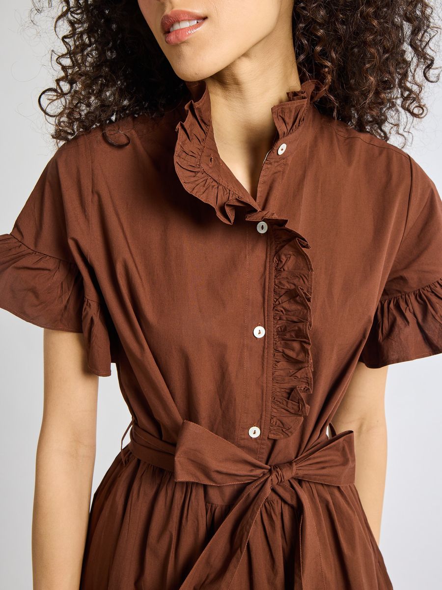 Victoria Dress in Chocolate