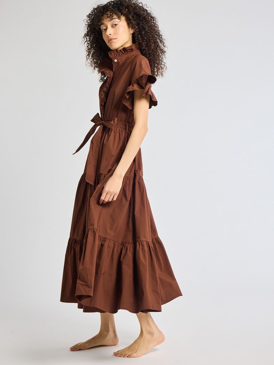 Victoria Dress in Chocolate