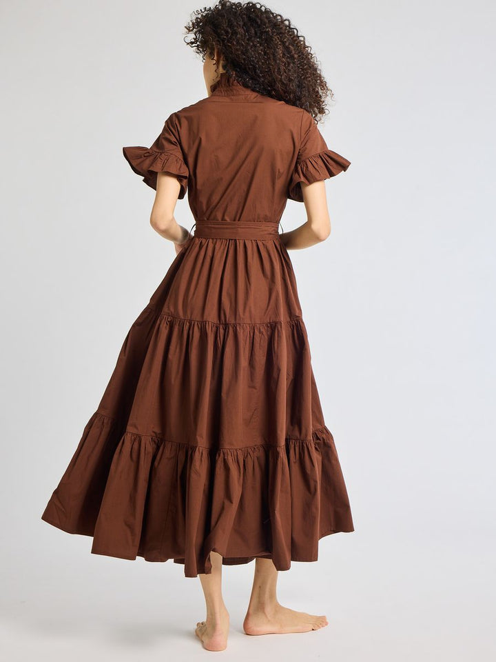 Victoria Dress in Chocolate