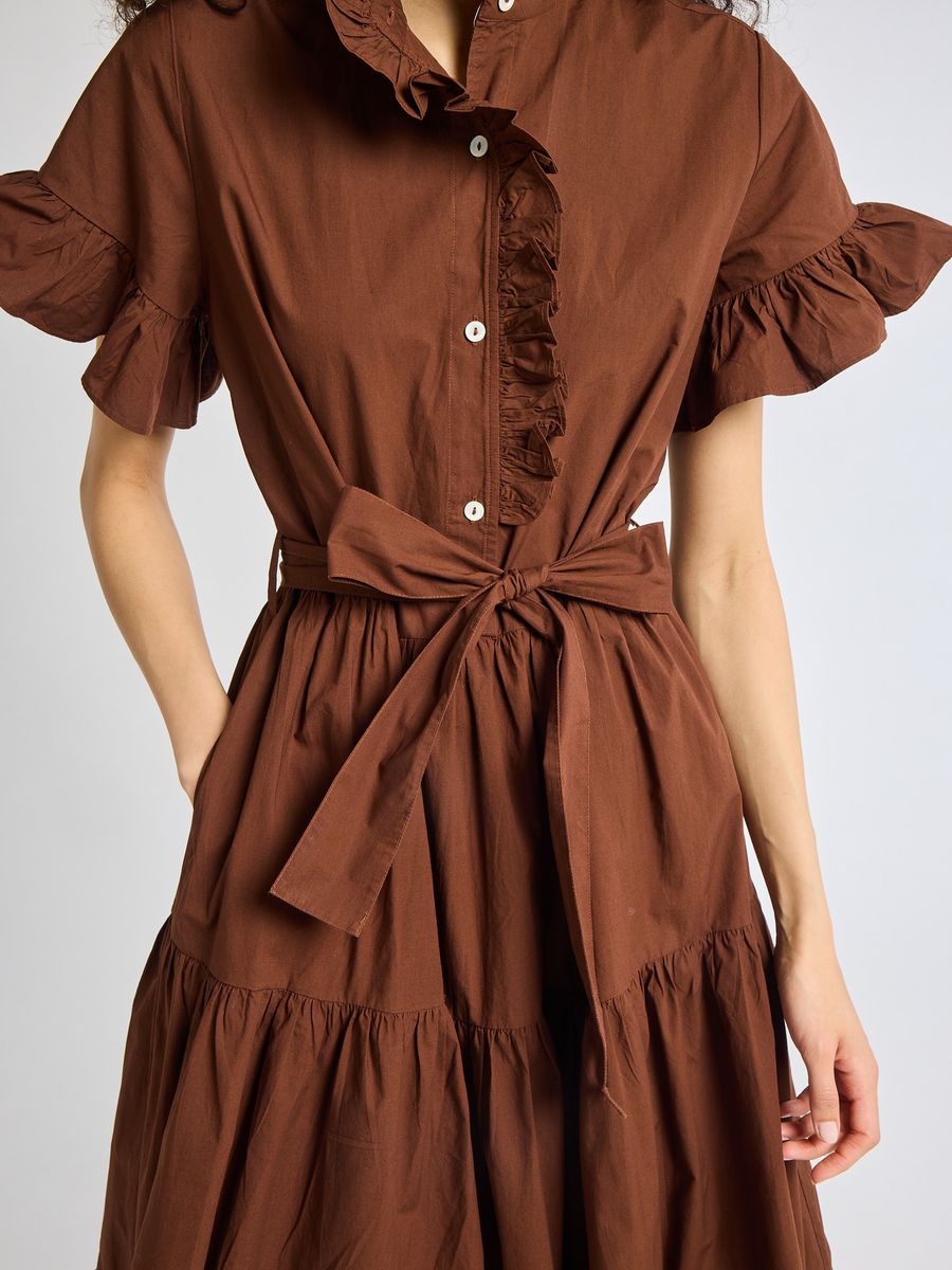Victoria Dress in Chocolate