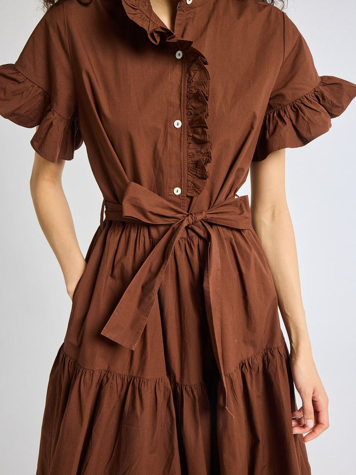 Victoria Dress in Chocolate