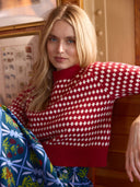 Marta Sweater in Crimson