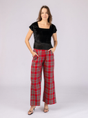 The Trudie Pant in Holiday Plaid