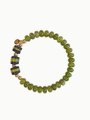 Kia Elastic Bracelet in Moss Green