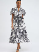 Leni Dress in Iron Veil Charcoal