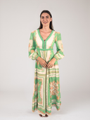 Clivia Braided V Gown in Multi