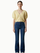 Harper Cardigan in Light Yellow