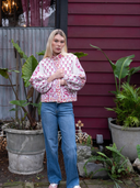Blouson Jacket | Cassis/Lavender Victorian Frieze