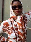 Marrakech Kaftan in Terracotta Marigold