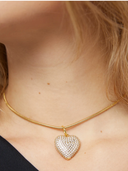 Pave Puffy Heart Pendant