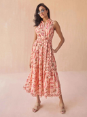 Emeline Maxi Dress in Camelia Peach