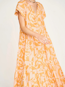 Vienna Maxi Dress in Orangesicle