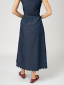 The Trellis Top + Markey Skirt Set | Indigo