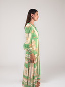 Clivia Braided V Gown in Multi