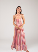 Penelope Maxi Dress in Multi Stripe