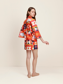Oslo Short Tunic in Red Orange