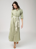 The Eloise Dress in Moss Arrow
