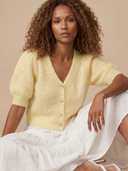 Harper Cardigan in Light Yellow
