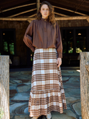 Bader Blouse in Downtown Brown