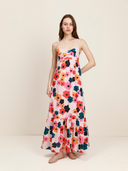 Elie Long Dress in Multi Flowers