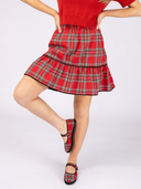 The Mini Skirt in Holiday Plaid