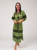 Paisley Veronica Dress in Olive Green