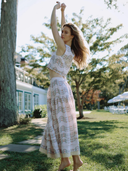 The Vanessa Skirt in Floral Trellis