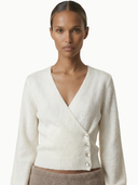 Mariya Wrap Cardigan in White