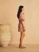 Mini Shirt Dress Infiorata Embroidered