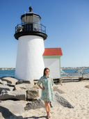 The Sconset Shirt Dress in Nantucket Print