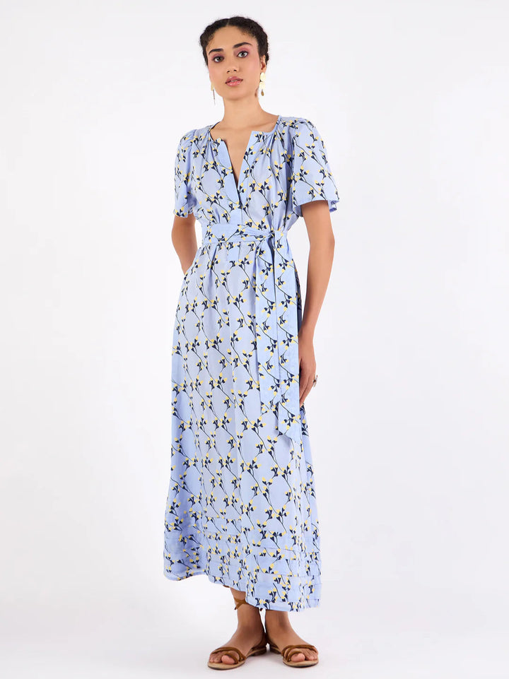 Suzi Dress in Gordes Bluebell