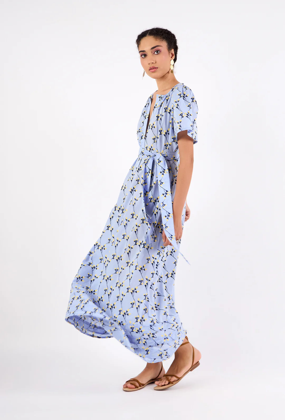 Suzi Dress in Gordes Bluebell