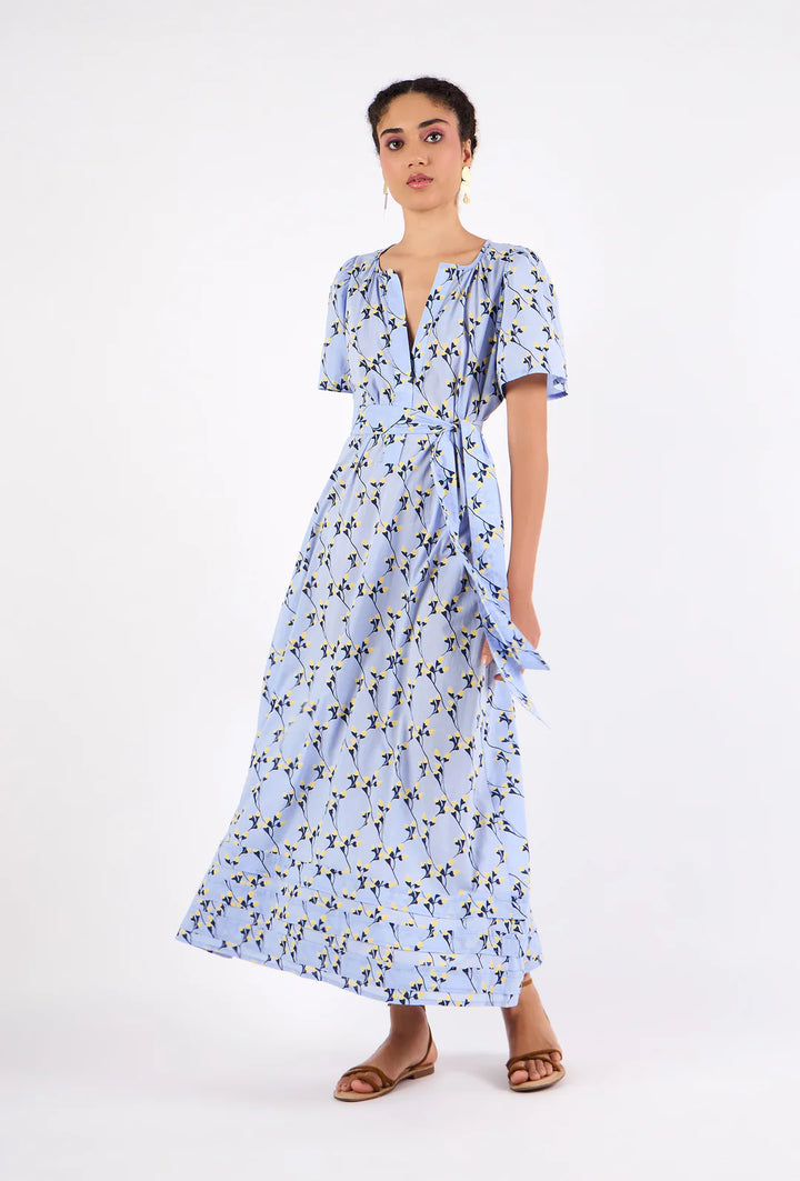 Suzi Dress in Gordes Bluebell