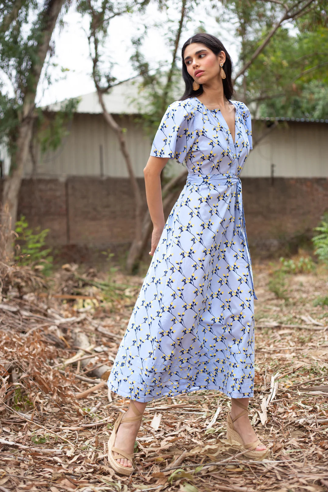 Suzi Dress in Gordes Bluebell