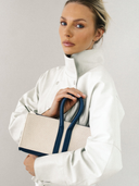 Mini Sally Canvas Tote in Blue