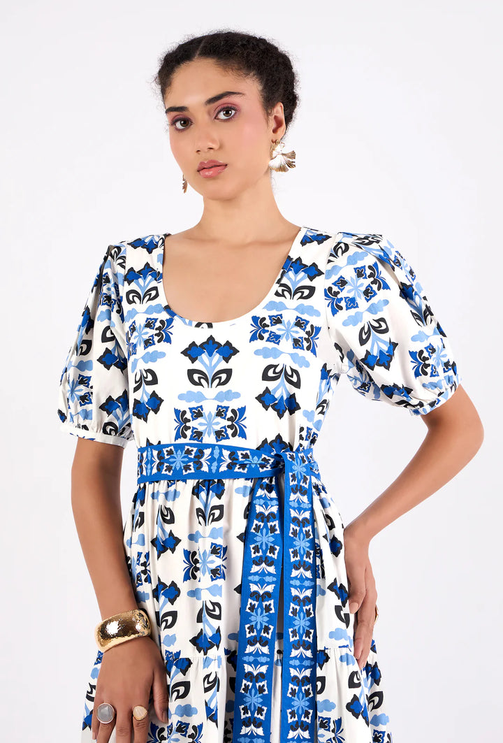 Daisy Dress in Papillon Cobalt