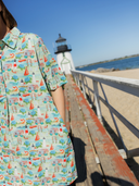 The Sconset Shirt Dress in Nantucket Print