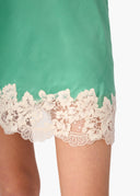 Inez Silk Mini Skirt in Meadow