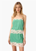 Inez Silk Mini Skirt in Meadow