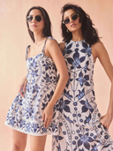 Maggie Midi Dress in Ceci Bluestone