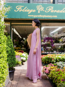 Tibi Dress in Foxglove Silk Organza