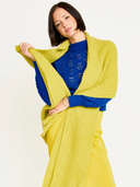 Méribel Pointelle Crewneck Sweater in Cobalt