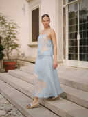 Africa Light Blue Skirt