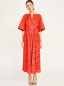 Somerset Dress in Chili Hyacinth Eyelet
