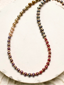 Muberry Pearl Jen Dainty Semi Precious Rondelle Necklace