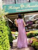 Tibi Dress in Foxglove Silk Organza
