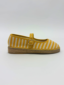Elodie Espadrille in Mustard Harringbone
