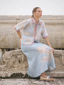 Africa Light Blue Skirt