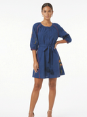 The Pearl Dress in Indigo Blue